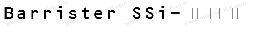 Barrister SSi字体转换